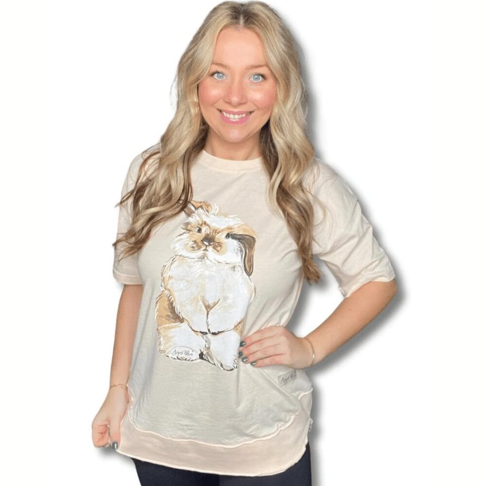 NWT - August Bleu Nosey Bunny Short Sleeve Tee